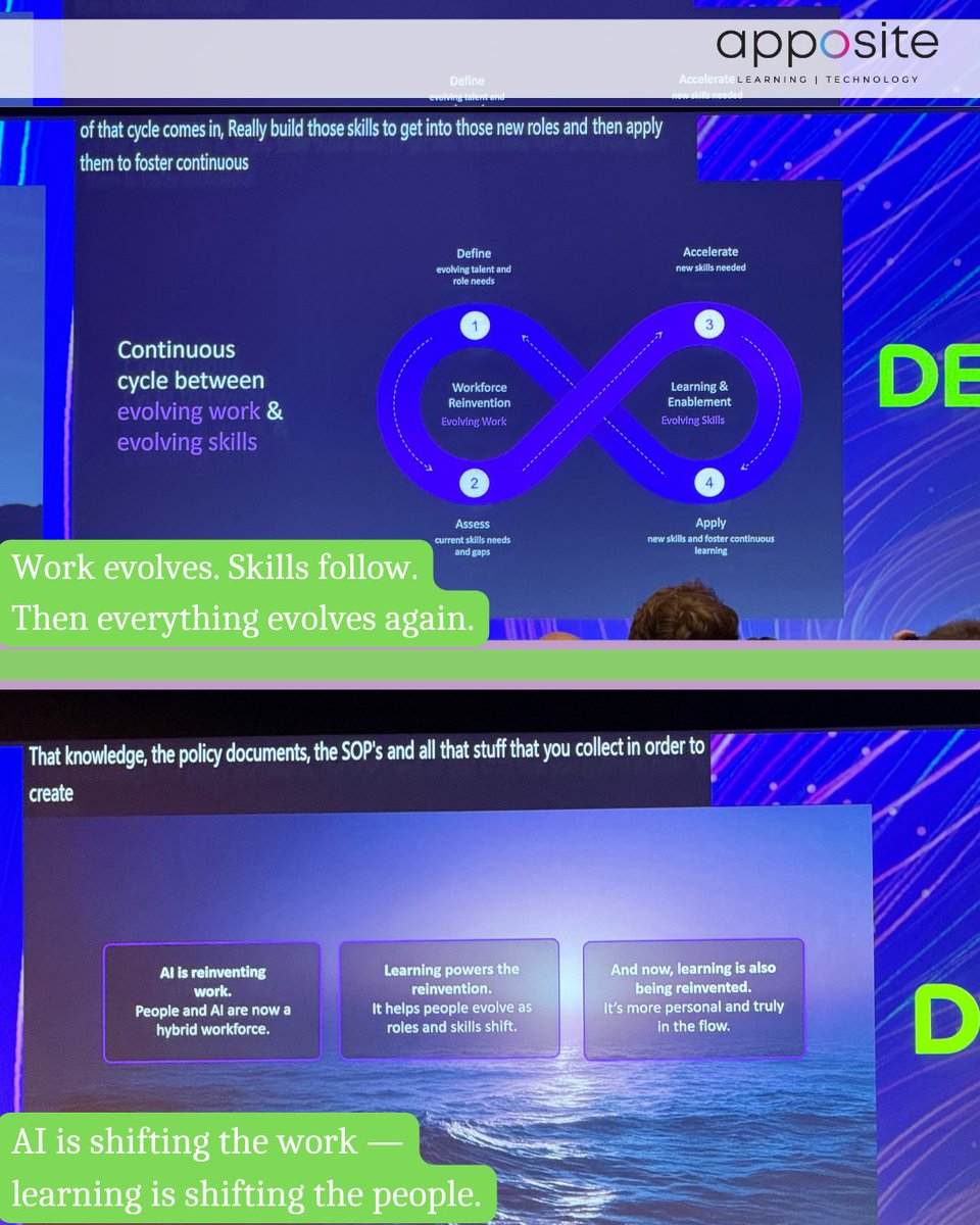 AppositeSol's tweet image. Our Learning Buzz thought partner, Cassie Nii, just wrapped up an incredible week at DevLearn 2025 - and we’re taking you behind the scenes through her lens. 📸✨

#TheLearningBuzz #DevLearn2025 #LearningCommunity #LXD #EdTech