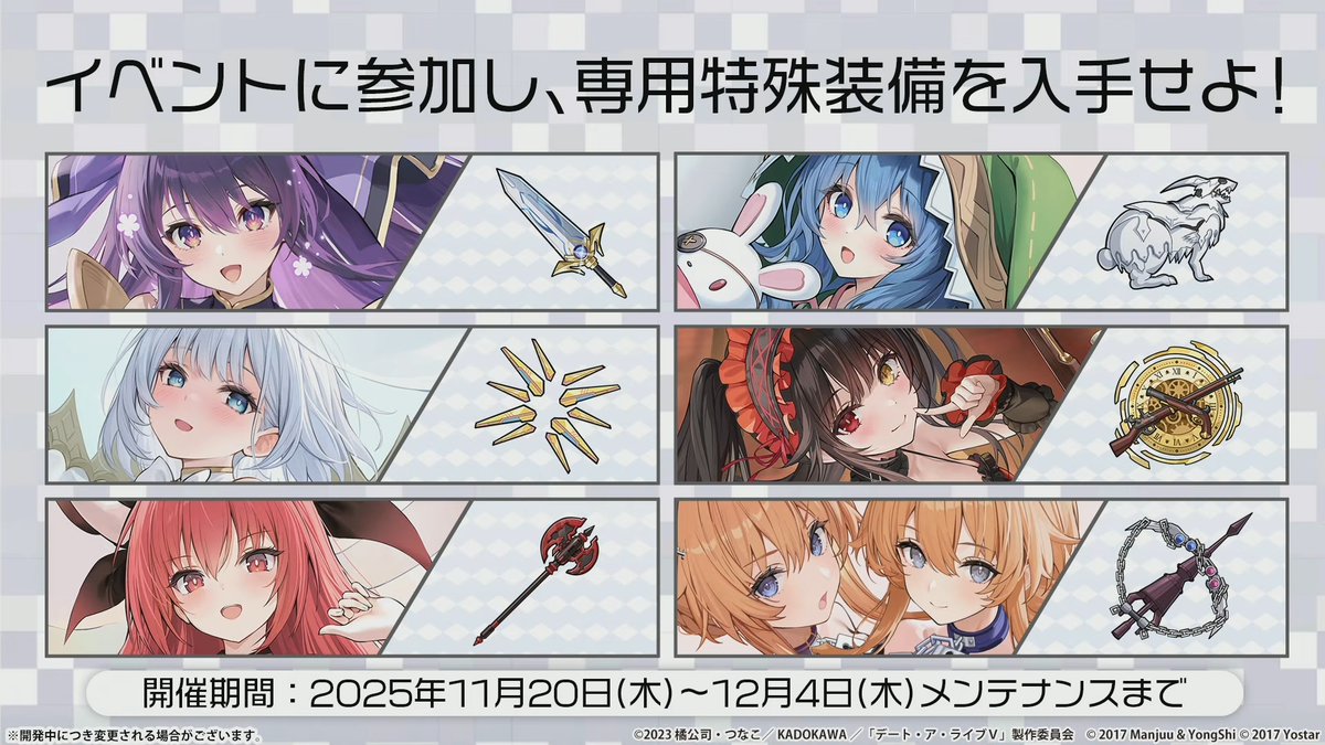 外装よしのんいいな
専用装備も原作要素再現
 #アズ生デアラコラボSP