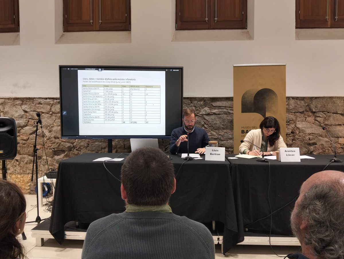 El coordinador científico del ICCMU, Lluís Bertran, ha participado en la jornada «Efímers poètics del Barroc» en el <a href="/museudelbarroc/">Museu del Barroc de Catalunya</a>, dirigido por el investigador Marc Sogues de la Universitat de Girona
iccmu.es/?p=6669310