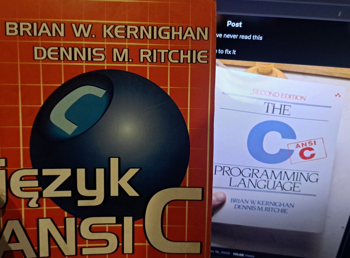 MarcinGosu's tweet photo. @ThePrimeagen My copy turned 31 last year :P https://t.co/SqFVE6HcuJ