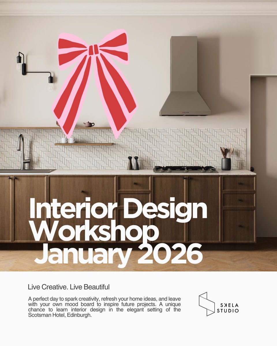 SkelaStudio's tweet photo. Are you looking for a present for a person obsessed with interior design? Check out our workshops on @WhatOnEdinburgh  #designgift #experience   https://t.co/VLkPuwZGGq https://t.co/vaATkbS9Fx