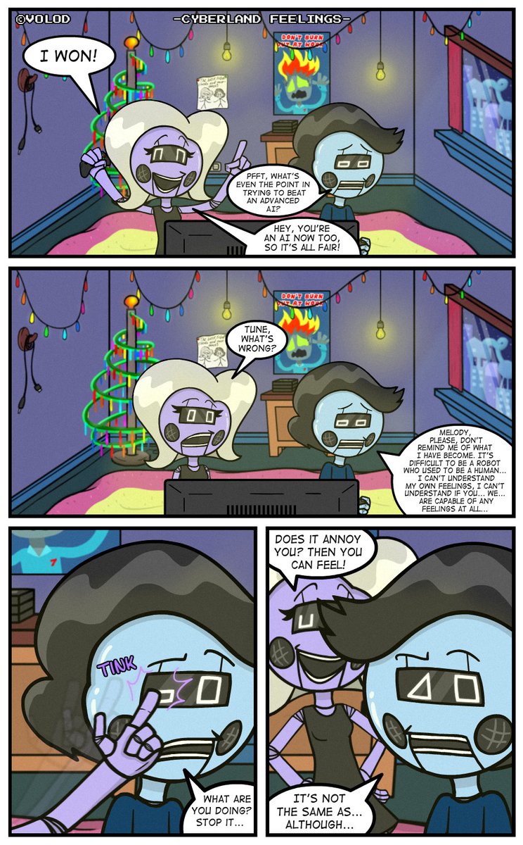 Quaint_Volod's tweet image. Cyberland Feelings

#Comic #webcomic #webcomics #minicomic #art
#Robot #robotgirl
#Cyberland