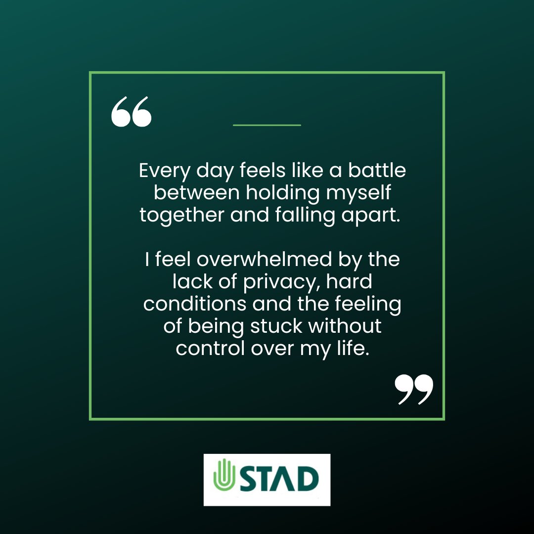 DorasIRL's tweet image. “Every day feels like a battle between holding myself together and falling apart.”

With the STAD coalition, we’ve collected stories showing the daily realities of people in Direct Provision - an emergency system meant to be temporary, now in place for 21 years.