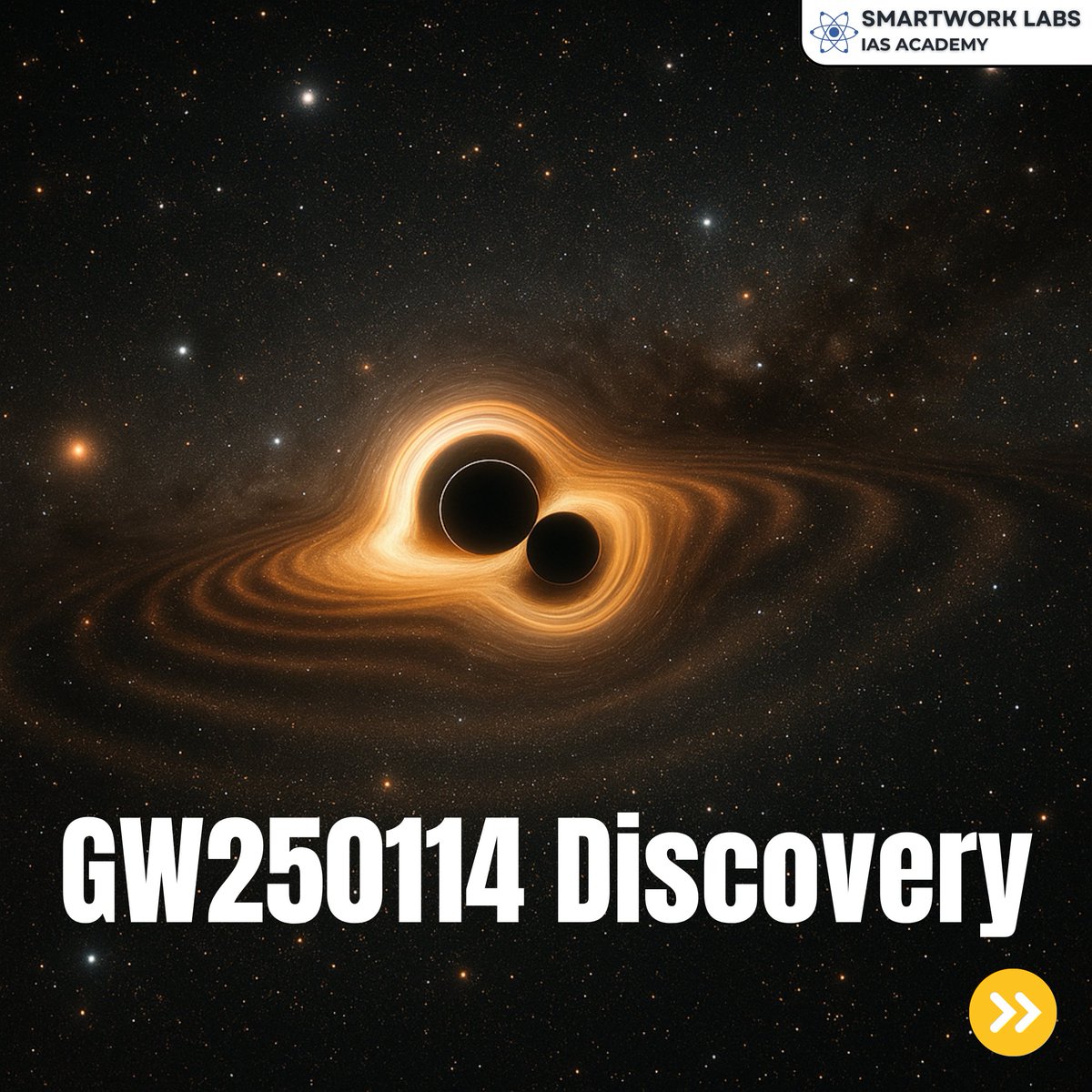 Smartwork_Labs's tweet image. Scientists detect GW250114, the clearest gravitational wave ever! A powerful black hole merger 1.3 billion light-years away confirms Hawking’s Area Theorem. A landmark for LIGO–Virgo–KAGRA and black hole physics.
#GW250114 #GravitationalWaves #LIGO #Virgo #KAGRA #BlackHoles