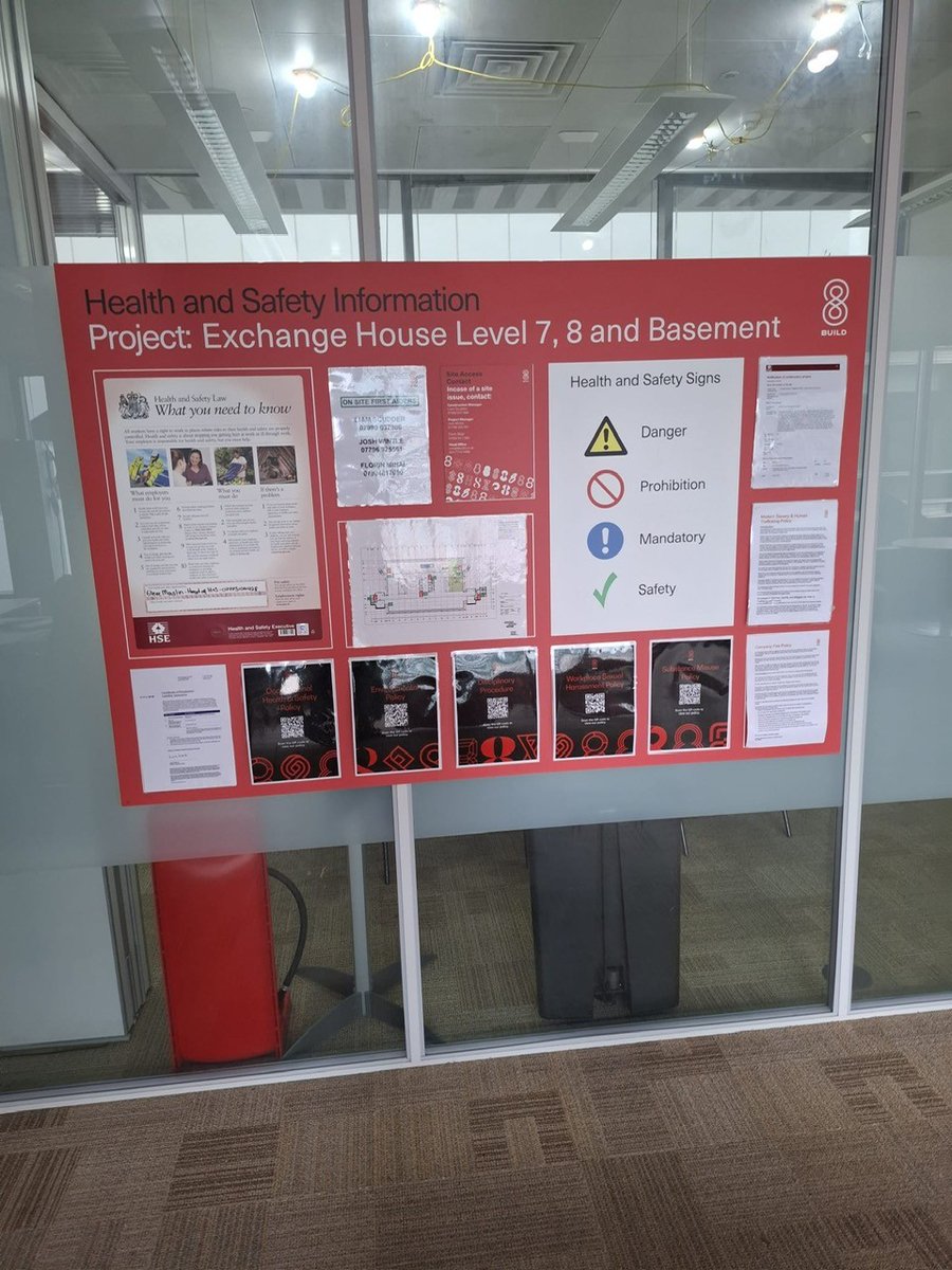 MSK_Services's tweet image. The MSK Logistics Team completed site set up at our new 8build project near Liverpool St:
• Setting up the site offices/welfare areas
• Emergency signage
• Site information boards
More project updates coming soon
#MSK #construction #sitesetup #sitesafety #makingthedifference