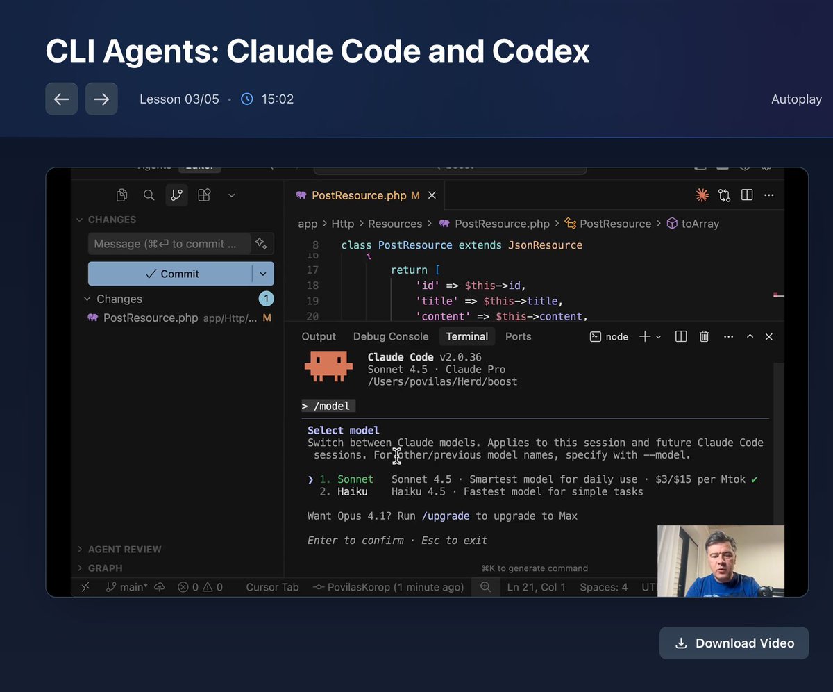 Novo curso em vídeo sobre Laravel Daily!
Programação em Laravel com Agentes de IA
https://t.co/oRxy5QJ8rm
Vou mostr