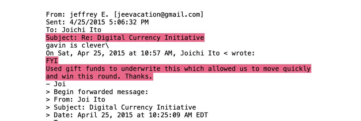 AaronRDay's tweet image. People will tell you MIT's involvement with Bitcoin funding is old news.

Is this old news to you?

Is it old news that Brock Pierce met Epstein in 2011 and started advising him on crypto?

Is it old news that Epstein directly funded the Digital Currency Initiative and Bitcoin…