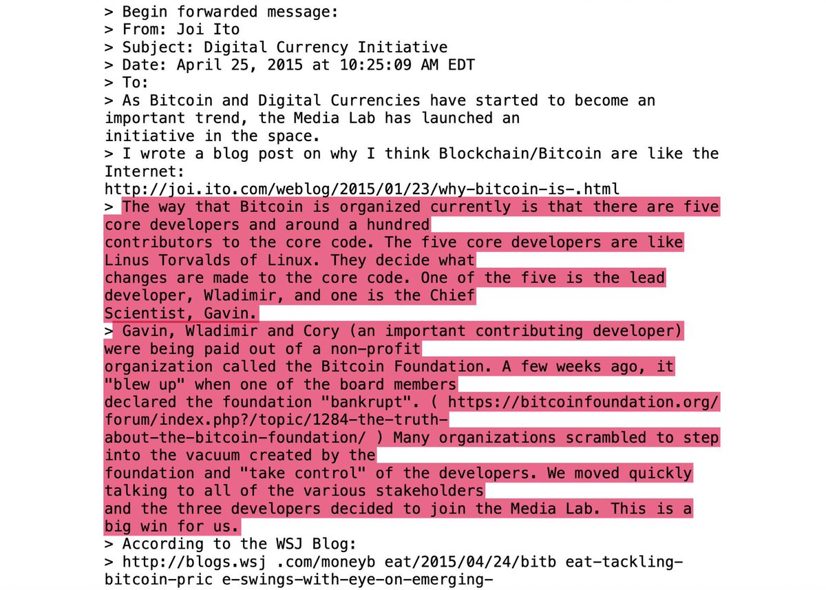 AaronRDay's tweet image. People will tell you MIT's involvement with Bitcoin funding is old news.

Is this old news to you?

Is it old news that Brock Pierce met Epstein in 2011 and started advising him on crypto?

Is it old news that Epstein directly funded the Digital Currency Initiative and Bitcoin…