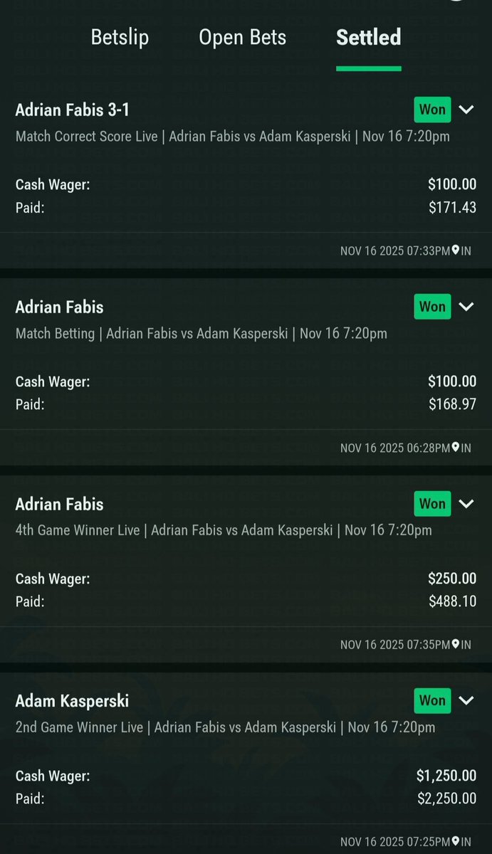 More winning tickets from the community! 🧾💰

Trust the data. Trust the Chefs. 👨‍🍳🏓

#GamblingTwitter #TableTennis #CashIt