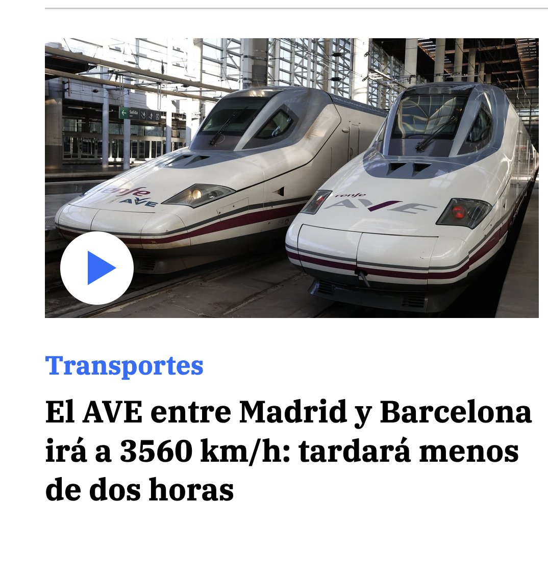 El AVE supersónico, estoy deseando verlo. 🤣🤣