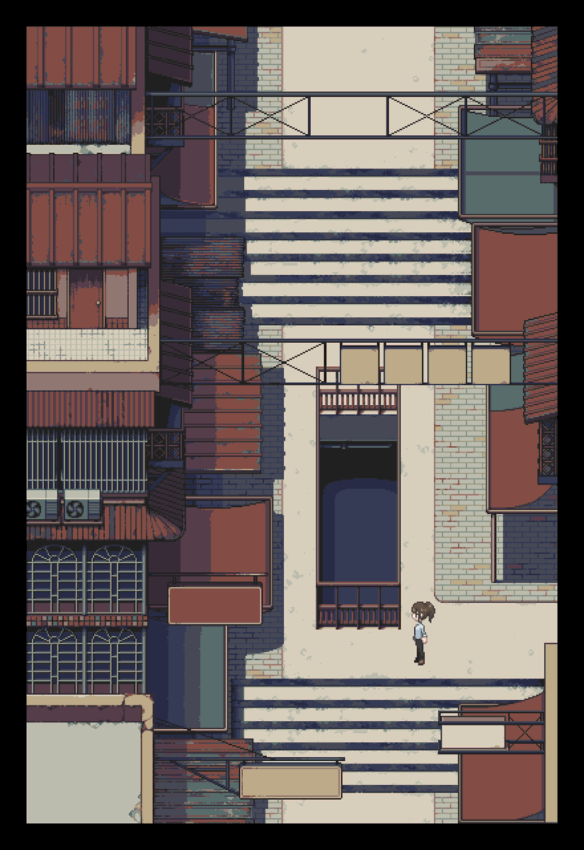 #プレミアムツクールデー #pixelart 
素材をガリガリ描いて、マップを作ったり色々したりしてました。今月はちょっと作業時間少なかったけど、あとはメニューとかシステム作ったりしてたよ。年内に基盤作れたらいいね～。