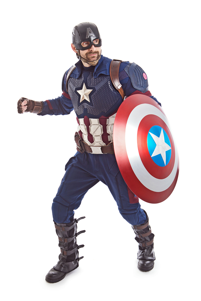 🦸 You'll never believe who came in for a photo shoot! 📸 Captain America!!

Matt from Kinsler's Academy came in for some new promo shots for their 'Train with Cap' a fun superhero fitness workout using real (child friendly) movie props! 💪🏋️🤸🏅