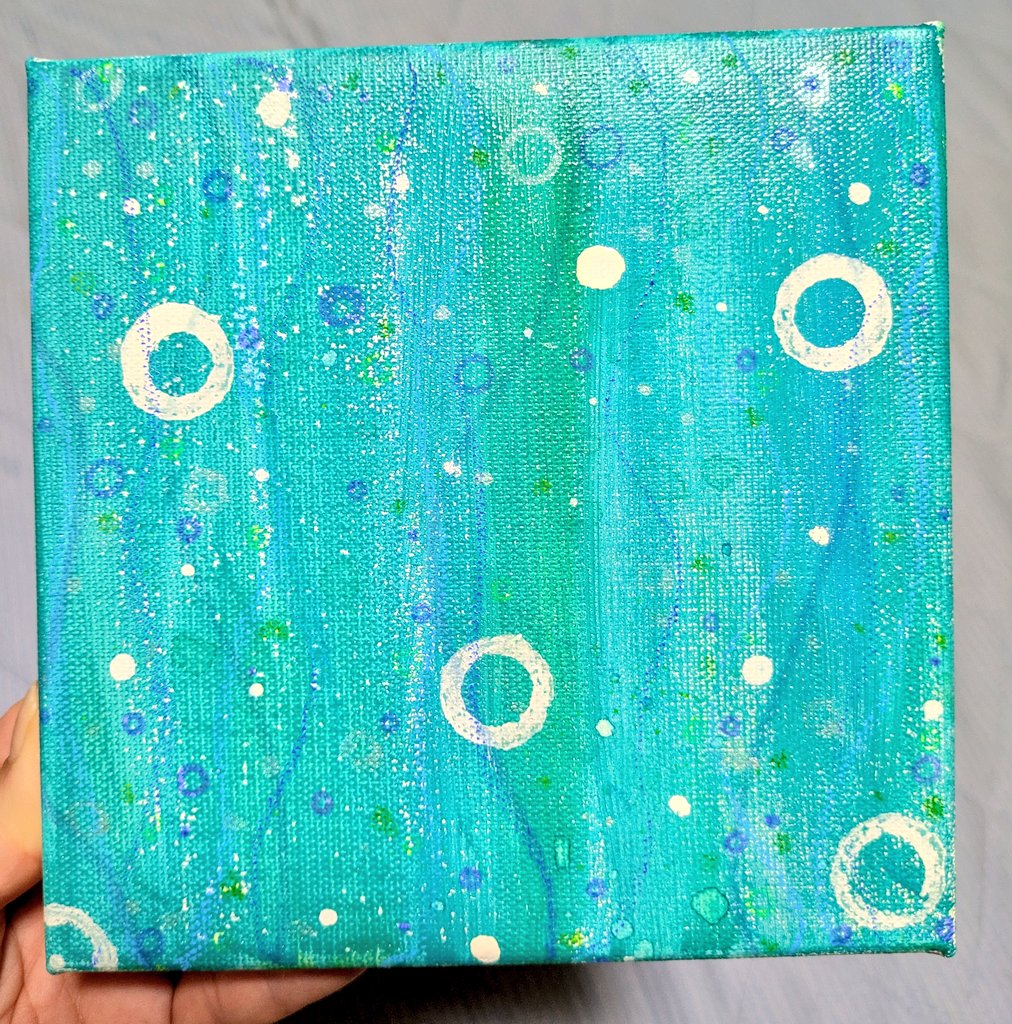 Meguru_River's tweet photo. 『水の光』

これも自分が癒されたくて
描きました(笑)𓂃🫧

14.7×15×1.6cm
キャンバス

  #アート  #art  #絵画 
 #水  #water  #青  
 #癒し  #healing https://t.co/B16Cq0S7Hm