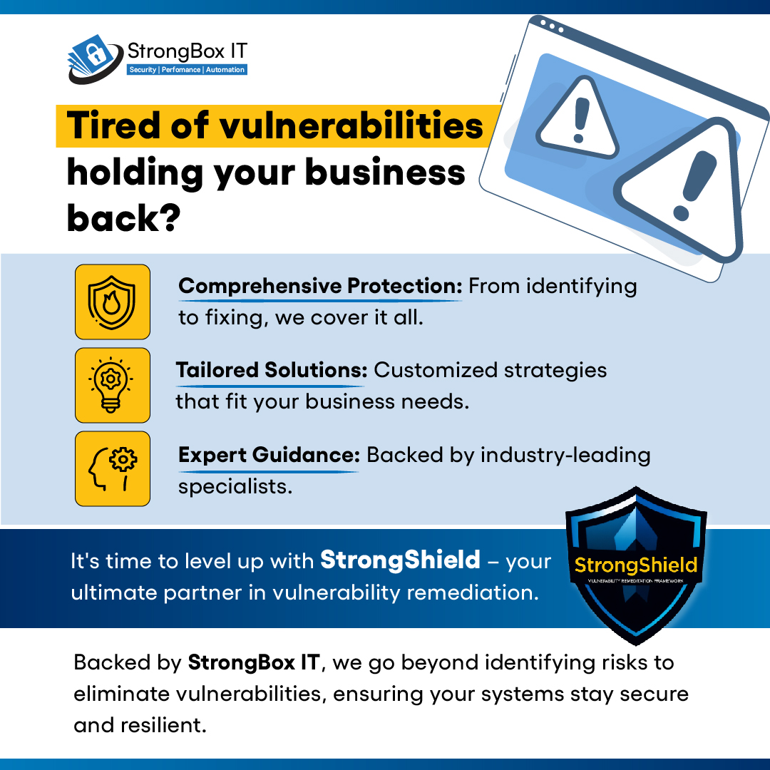 strongboxit's tweet image. #vapt #PenetrationTesting #strongboxit #VulnerabilityScanning #VulnerabilityManagement #penetrationtestingcompany #CyberSecurity #cybersecuritycompany #cyberattacks 

strongboxit.com