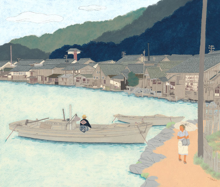 これも昭和30年前後の風景。たぶん福岡の博多湾内。