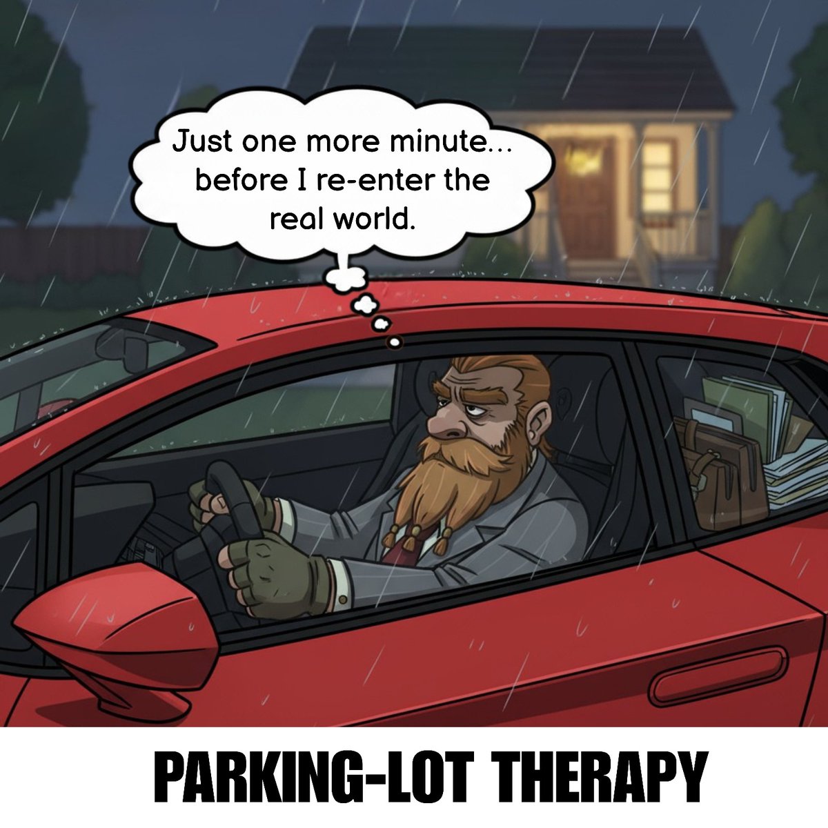 hourglassworld's tweet image. Monday hit so hard this dwarf’s been sitting here 17 minutes, pretending ‘one more minute’ will save him. 🛻💨😮‍💨 #MondayMode #MondayStruggle