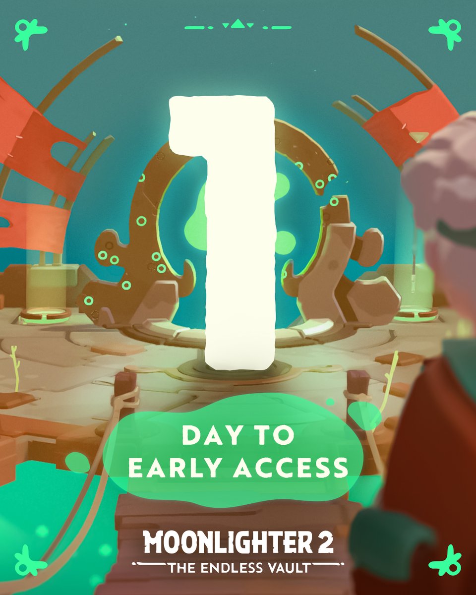 DigitalSunGames's tweet image. Seven years ago, Will stepped into his first dungeon with a broom and a dream 🧹

A dream you made real.

And now we get to open the doors again when Moonlighter 2 launches TOMORROW💚