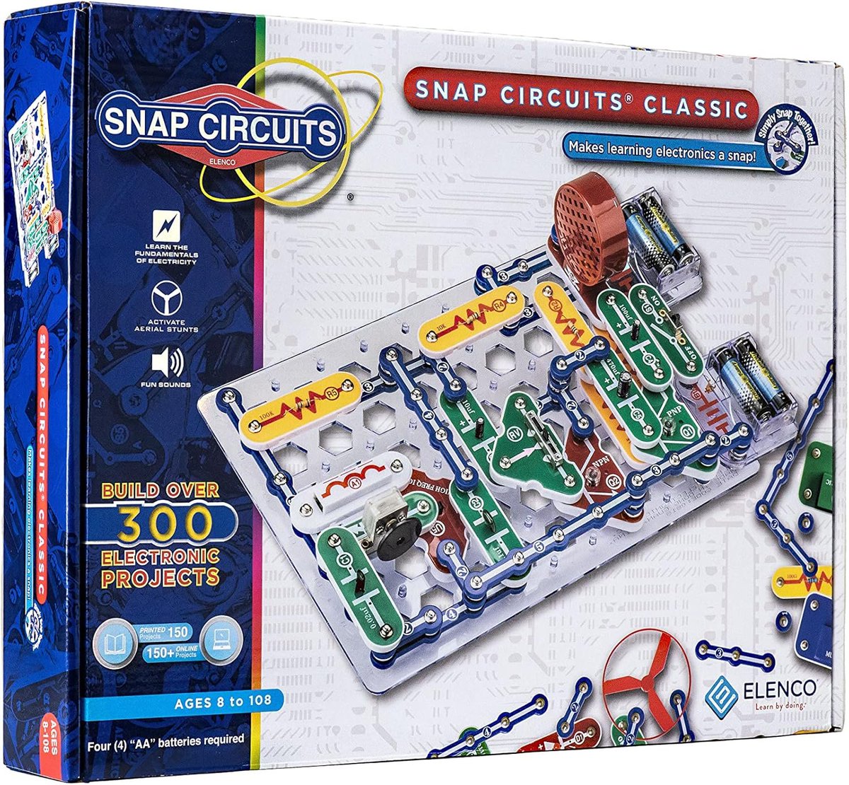 babyfashionusa's tweet image. Snap Circuits Classic SC-300 Electronics Exploration Kit | Over 300 Projects | Full Color Manual Parts | STEM Educational Toy for Kids 8+ 2.3 x 13.6 x 19.3 inches

Price :  $34.99

sovrn.co/1p834ov

#Ad #Circuits

Image Credit :  Amazon