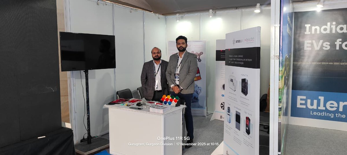 DesignTechSys's tweet image. Stratasys and DesignTech Systems are excited to be at ISOL at ICAT Centre-II, IMT Manesar—showcasing advanced 3D printing solutions for automotive innovation, prototyping, and product validation.

#Stratasys #DesignTech #ISOL2025 #3DPrinting #AutomotiveInnovation #Takealeap