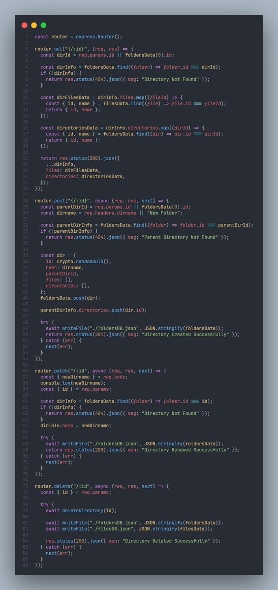 ritik65477's tweet image. 🚀 Day 133 of My Web Dev Journey – Backend

Diving into: Express.js ⚙️
Last 3 days, I explored:
🔹 REST API Principles
🔹 Error Handling in Express
🔹 File Uploads (Multer)
🔹 Cookies &amp;amp; Third-Party Cookies
🔹 Custom Cookie Parser

#NodeJS #BackendDev #100DaysOfCode #LearnInPublic