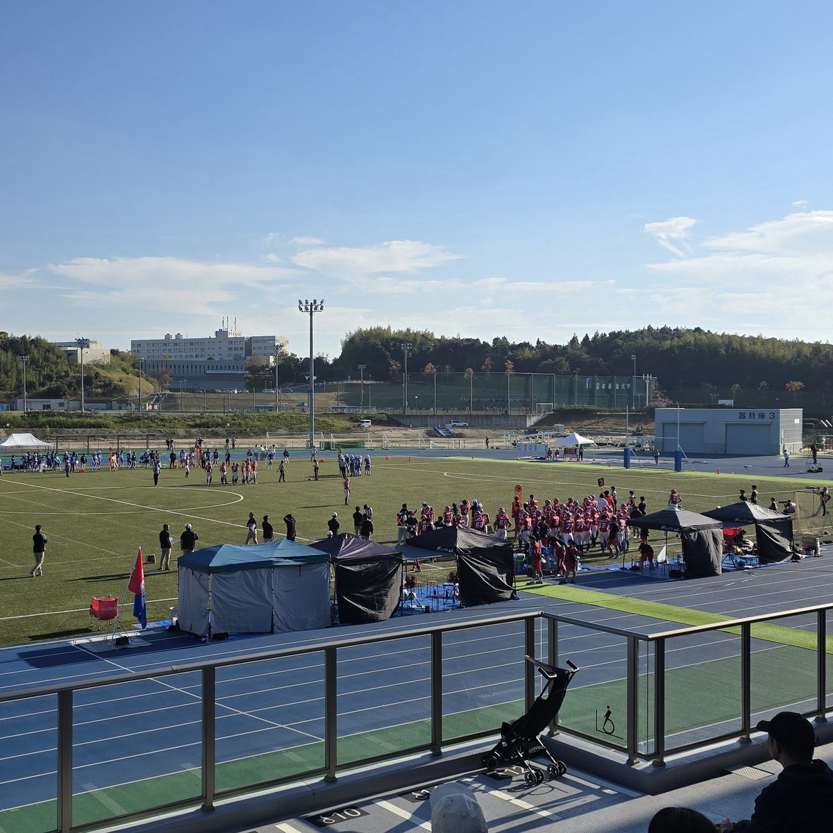 甲子園ボウルトーナメント2回戦🏈
高校アメフト部員を連れて観戦に

1点差という好ゲームで内容もすごく面白かった👍
クレバーなオフェンスコーディネートも多くて選手少チームにもめちゃくちゃ参考になったと思う

勝った方の次戦は王者関学　いい試合になれ～✊

#アメリカンフットボール普及委員会