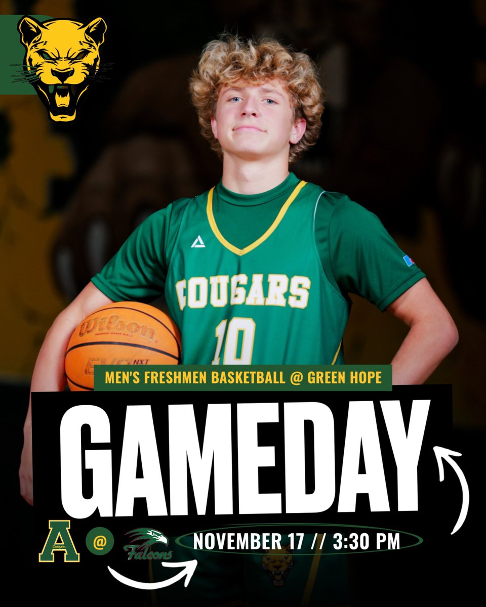 Men's freshmen basketball play today @ 3:30!

<a href="/ApexHighSchool/">Apex High School</a> <a href="/apexhsathletics/">Apex Athletics</a> <a href="/CougarsBBallAHS/">CougarsBBallAHS</a>