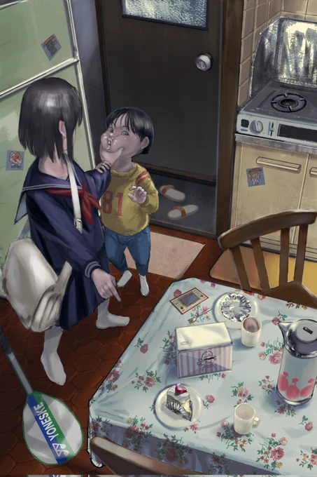 #遅咲き絵師の輪 咲くどころか今にも枯れてしまいそうな還暦ジジイが描いた絵がコチラ。