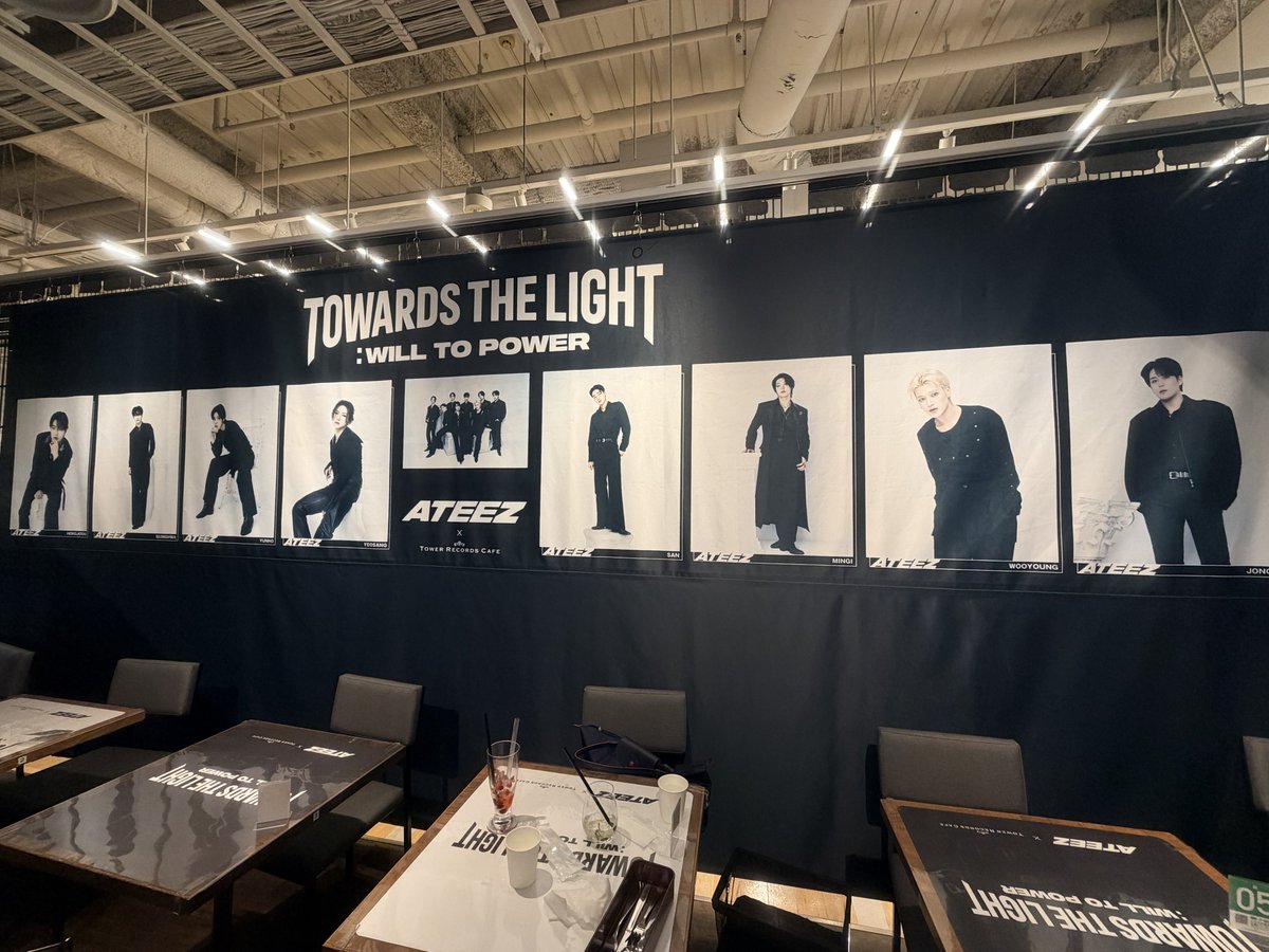 ATEEZ × TOWER RECORDS CAFE ATEEZ × TOWER RECORDS CAFE】 本日