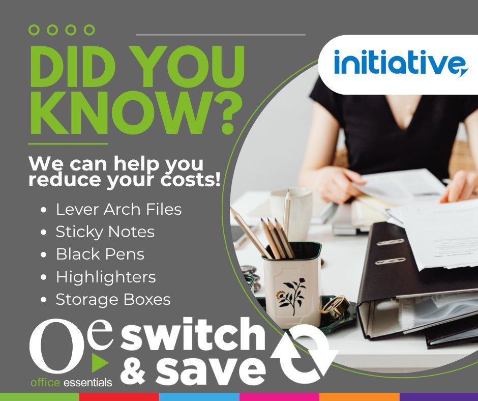connectwithOE's tweet image. Save more on your office essentials - switch today! 🔁💼
Make the switch - loom.ly/x7fhA_0
#SwitchAndSave #officedesk #Initiative #OfficeEssentials
