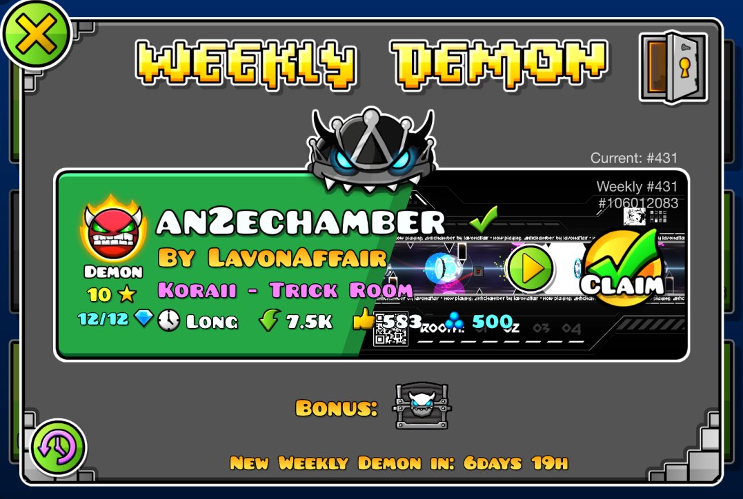 ScriptedNil's tweet image. I understand unrating an2echamber but why delete it off the servers? You are a deleting a piece of art and history. If you are going to delete levels of people like quid, its the same as JAGDP and Hinds having their levels deleted They&apos;ve done horrible shit too? Don&apos;t destroy art