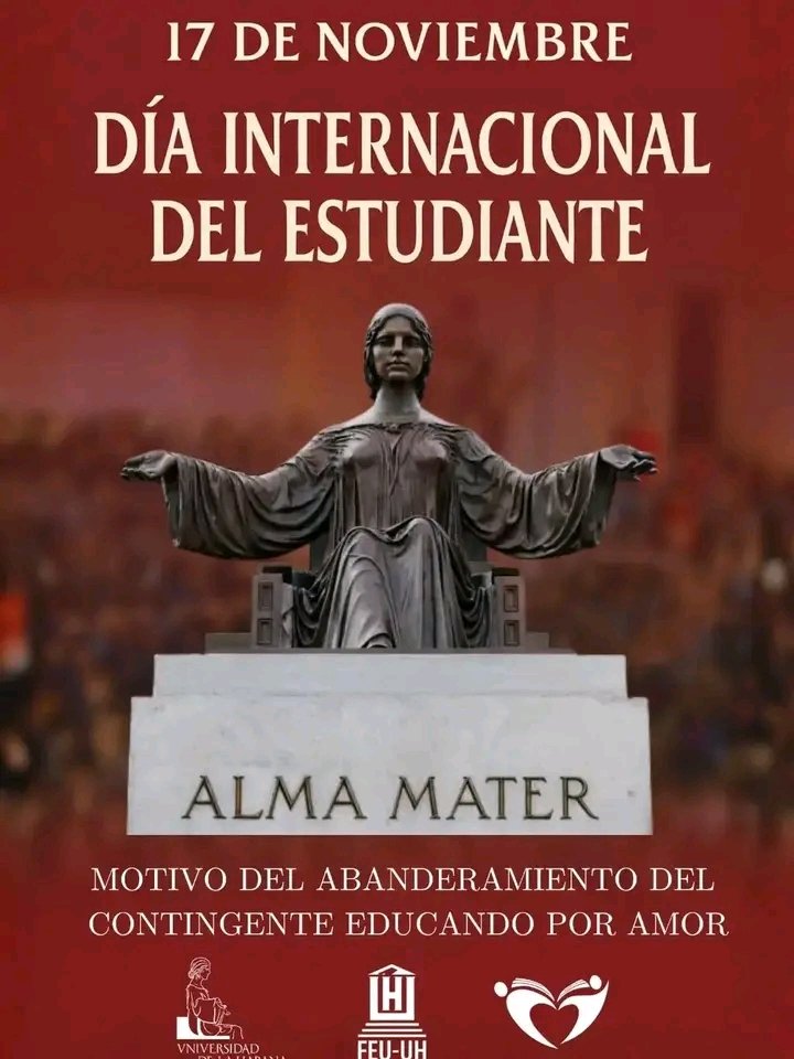Día internacional del estudiante. Felicidades! #CubaViveEnSuHistoria