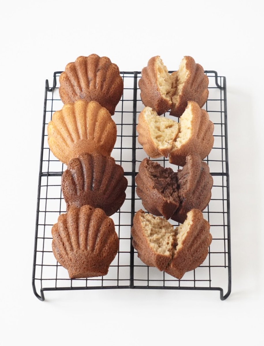 マドレーヌのふわふわな断面☺️🤍