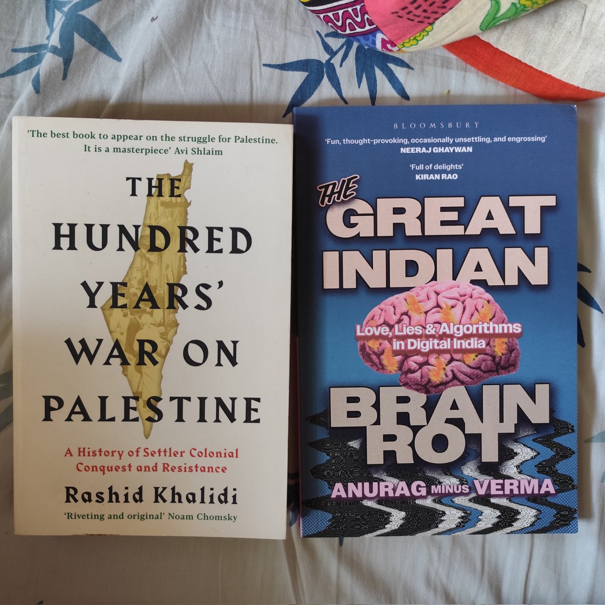 This year most of my reading, again, came via audiobooks. So here I am pledging to read 2 printbooks before the yearend.

Also, I'm so happy to see <a href="/confusedvichar/">Anurag Minus Verma</a> has his book out.

Also this time I decided not to use Amazon. Tried <a href="/midlandbookshop/">Mirza Touseef Baig</a>. Happy with the delivery exp.