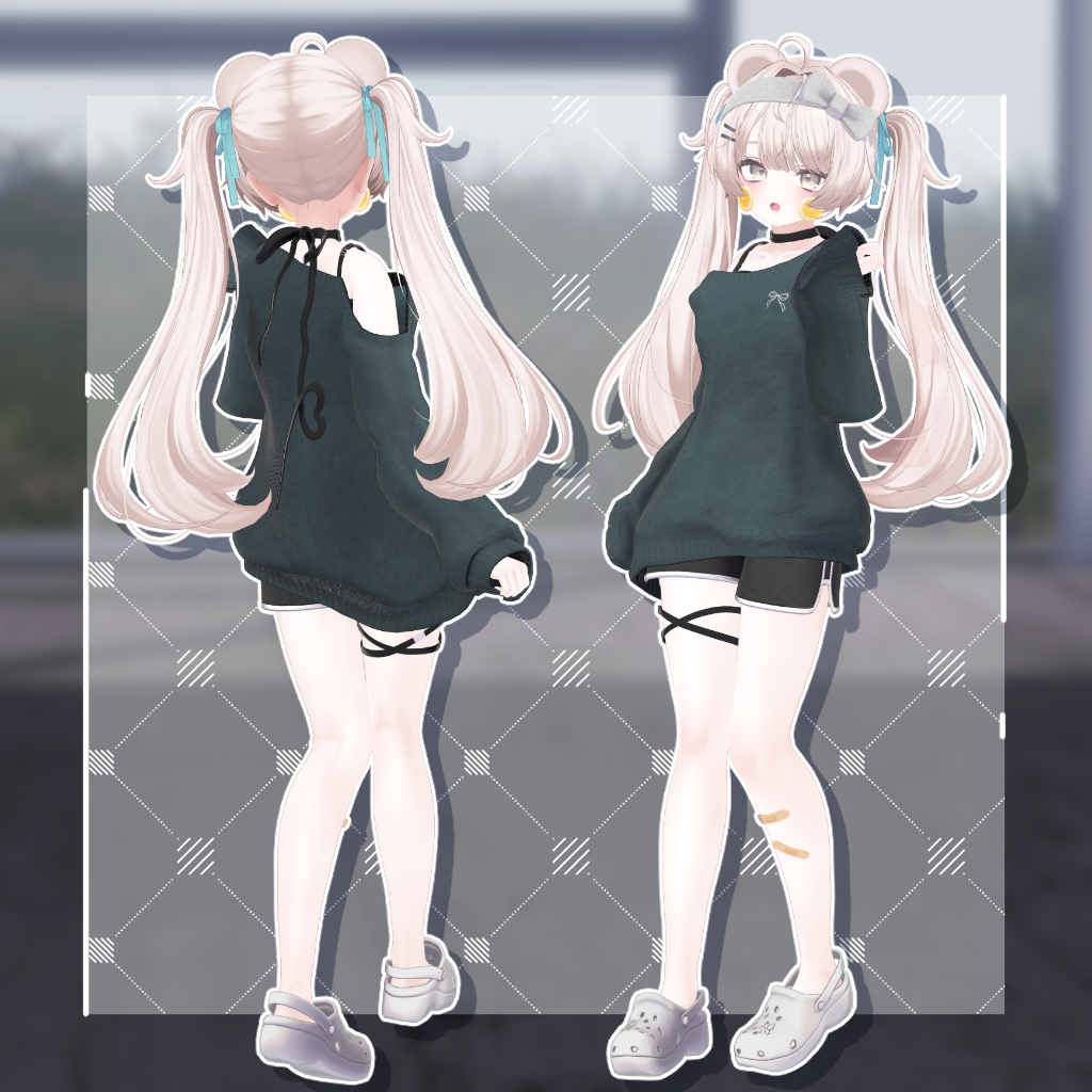 🌹あいかわらぼ新作衣装情報🌹
11月の新作は部屋着にぴったりな衣装-ComfyHabit（コンフィハビット）です✨
発売は18日18時より！
ゆるーく着れるオフショルダーの抜け感がとてもかわいいお洋服となっております✨
↓ツリーに対応アバター↓
#あいかわらぼ