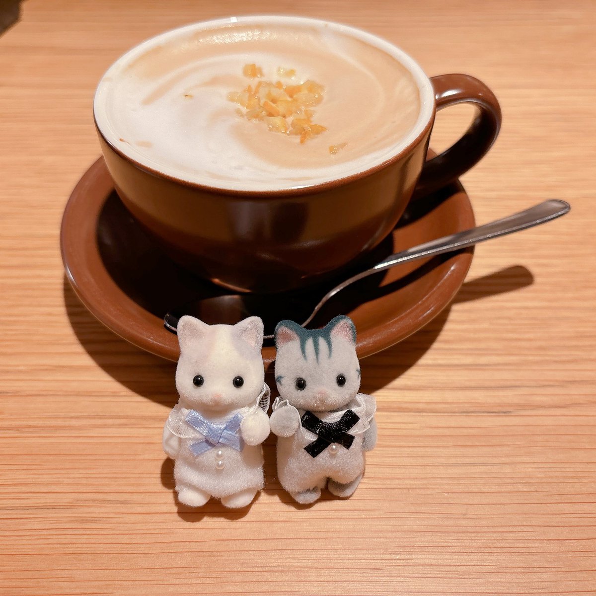金木犀ラテ🍂 #sylvanianfamilies #シルバニア