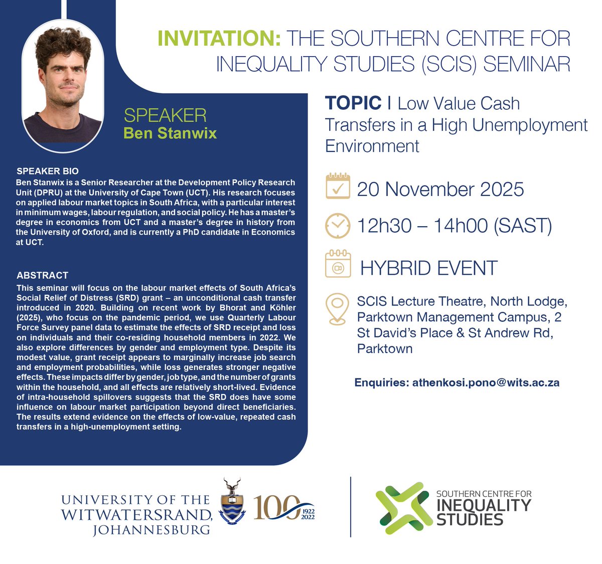 Southern Centre for Inequality Studies tweet media