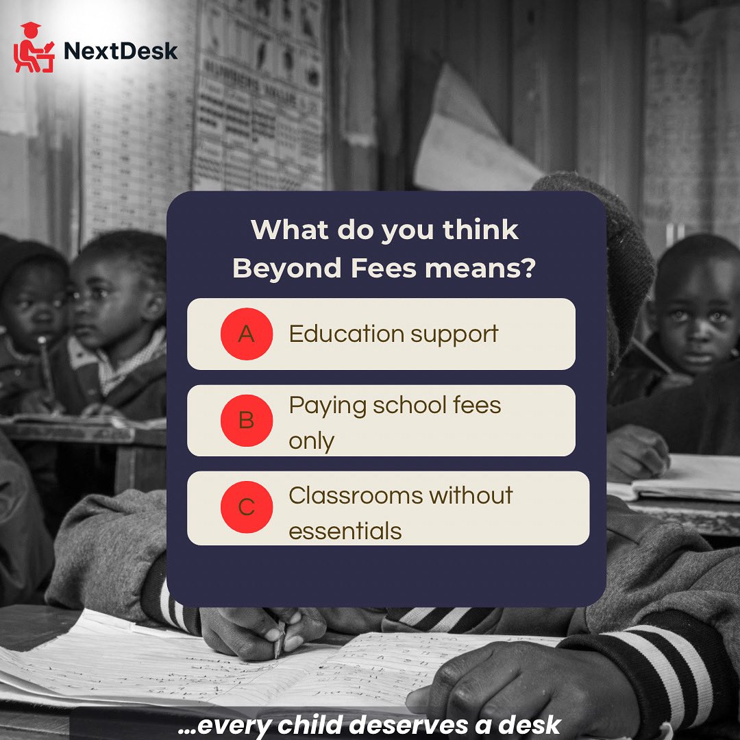 Nextdesk_ng's tweet image. ✅ A is the answer✨Education Support.
Paying school fees helps, but it’s not enough.

Without books, desks, meals and uniforms, learning becomes a struggle.

Providus Bank — 1307914434
NextDesk Foundation for Underprivileged Students 
Join NextDesk, fund the full desk. 💙
#edu