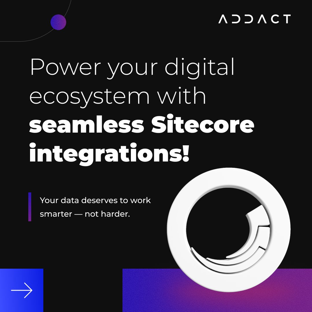 AddactTech's tweet image. Seamless Integrations Smarter Decisions Stronger Performance. Connect with Addact to unlock the full potential of your Sitecore integrations: addact.net/sitecore-cms-d…
#Sitecore #Addact #SitecoreIntegration #DigitalExperience #MarTech #CRMIntegration #OmnichannelMarketing