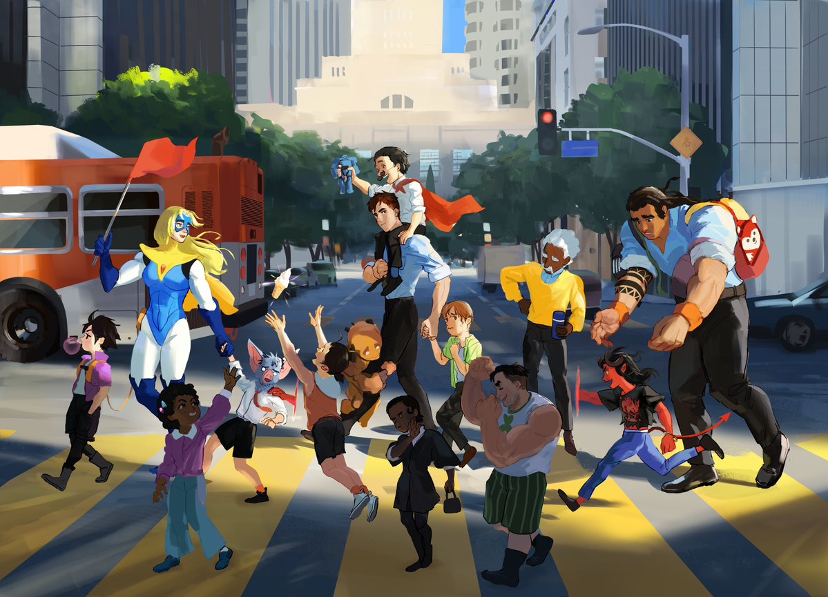 Aethash's tweet image. SDN preschool  #dispatch  #fanart