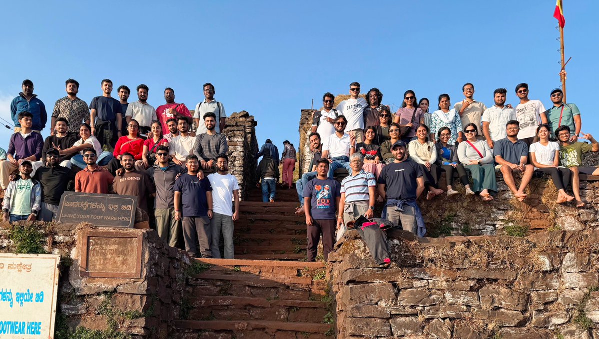 AntStack's tweet image. Three days. One amazing colony. 💙

Our Chikkamagaluru get-together was full of team fun, bonding, and memories that make AntStack special.

Huge thanks to the organisers! 🙌

📸 Swipe to see the highlights ➡️

#AntStackGetTogether2025 #TeamAntStack #TogetherWeBuild