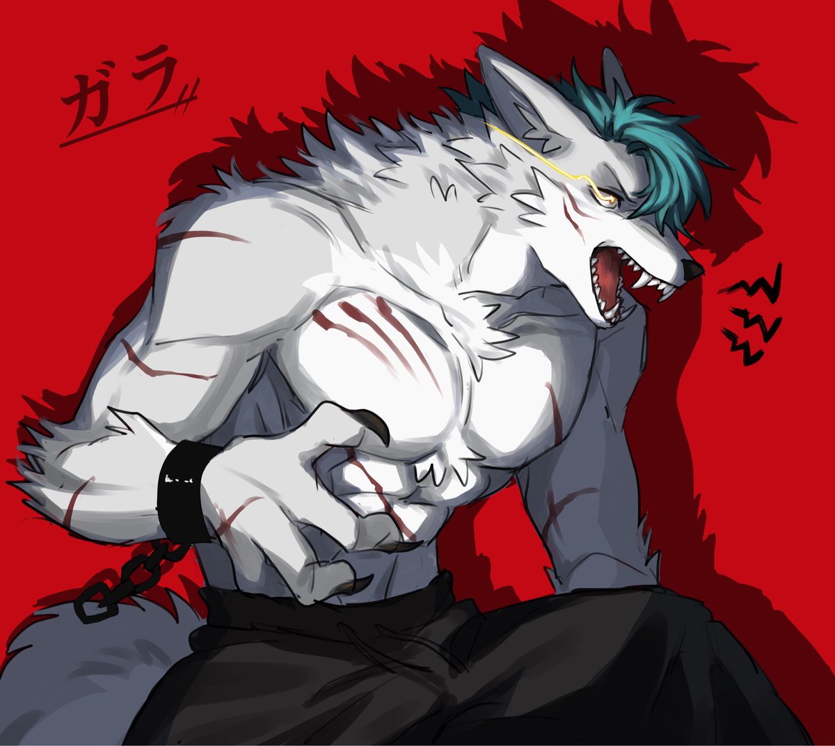 できあがり🐺赤は映ますね〜