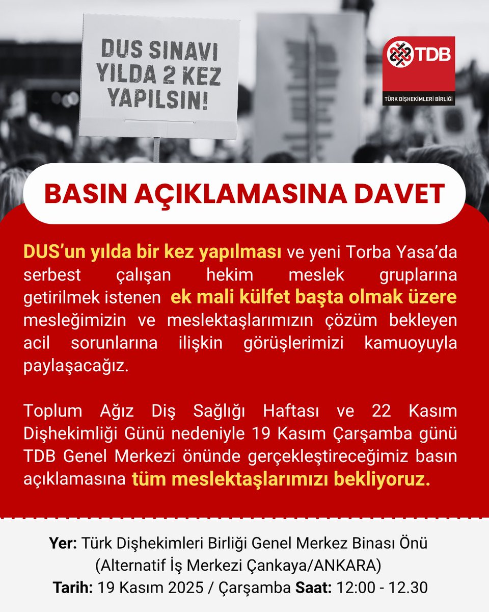 Türk Dişhekimleri Birliği tweet media