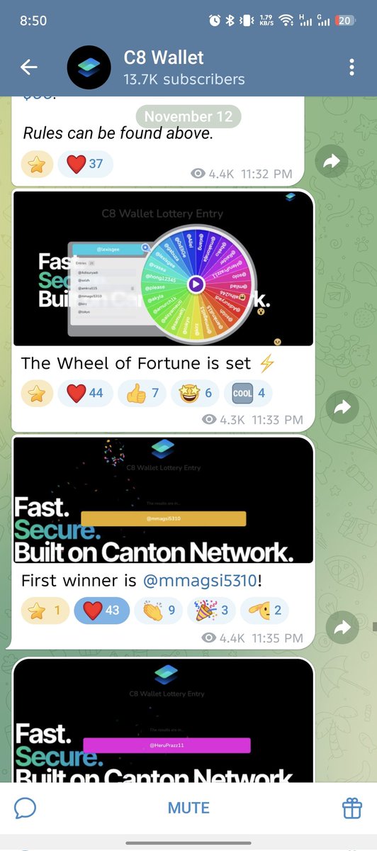 Baloch82Sheri's tweet photo. Hello team @C8Wallet @cantor8  i have won your raffle two times but you guys gave me reward of 1st raffle and haven't give me reward of 2nd raffle i have mentioned the proofs i won raffle on 12 as well as 13 November but i got reward 1 time.
Tag @mmagsi5310
give me 2nd reward. https://t.co/y7fjDquu4u