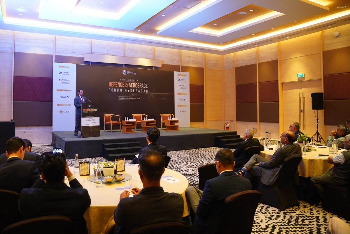ThalesAsia's tweet image. Thales was pleased to participate in the 1st edition of Indo-French Defence &amp;amp; Aerospace Forum by @IFCCI1. Our VP for India, @AnkurKanaglekar, delivered a keynote speech &amp;amp; commended on partnership between France &amp;amp; India that stands stronger than ever before. (1/n)
#ThalesinIndia