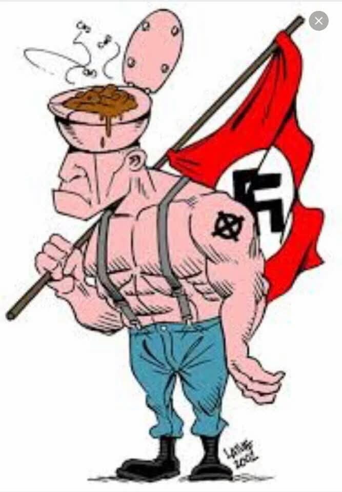 Les identitaires d'extrême droite et leurs idées de merde bien rances. 
#NoPasaran #RNarnaque