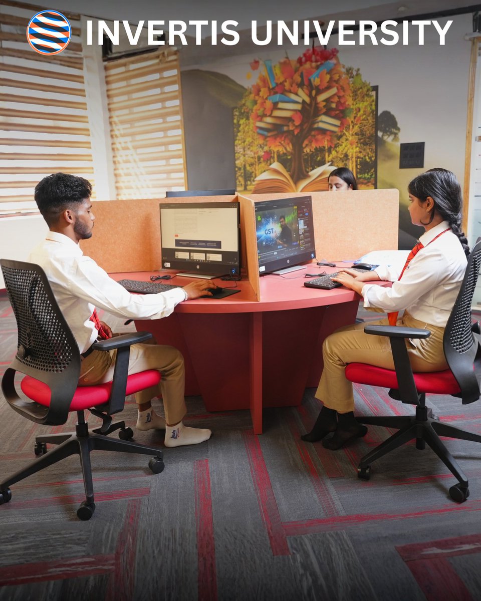 InvertisUni's tweet image. Students exploring the digital world of learning at Invertis University E library.

#Invertisuniversity 
#uttarpradesh 
#elibrary
#bestuniversity 
#bareilly