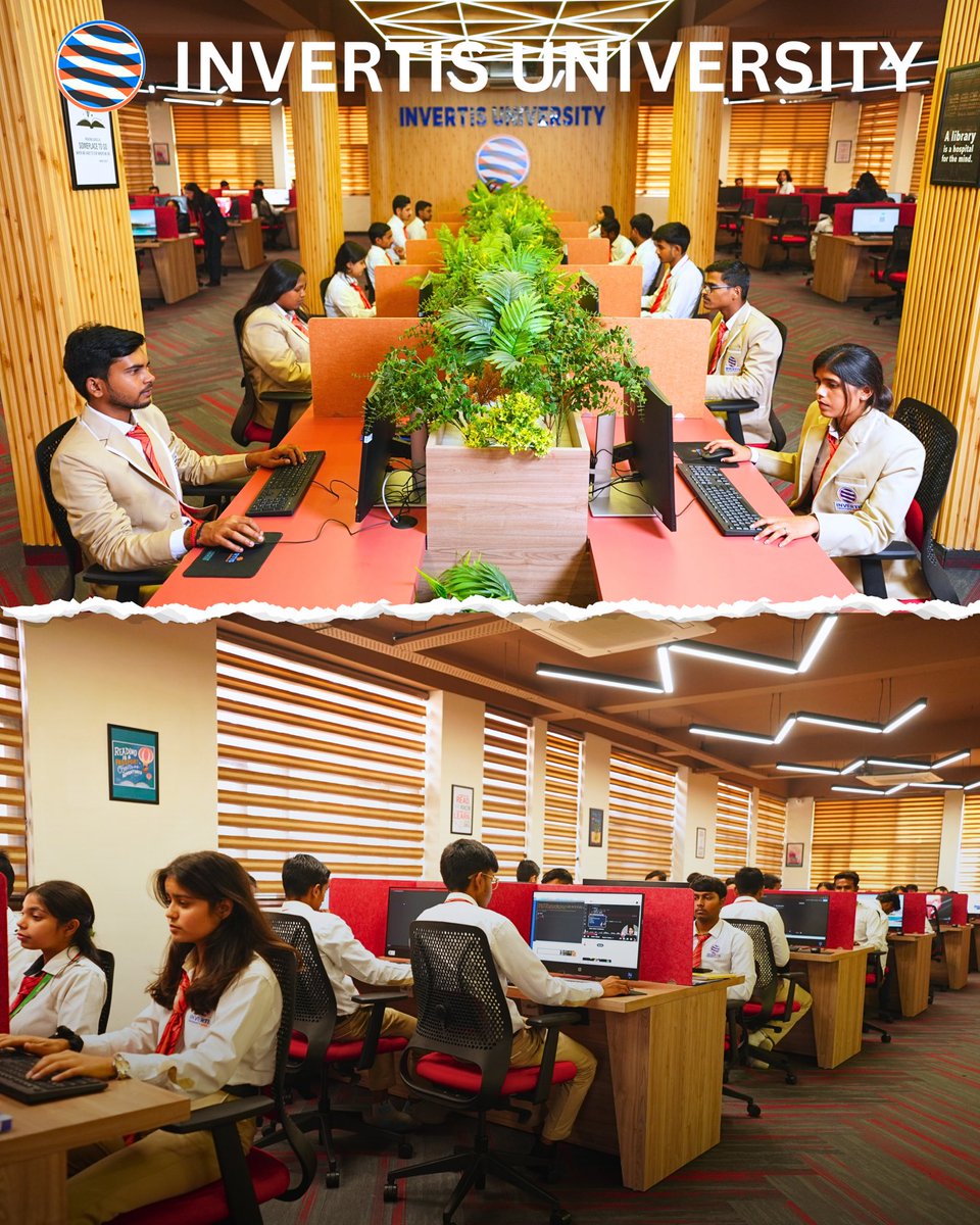 InvertisUni's tweet image. Students exploring the digital world of learning at Invertis University E library.

#Invertisuniversity 
#uttarpradesh 
#elibrary
#bestuniversity 
#bareilly