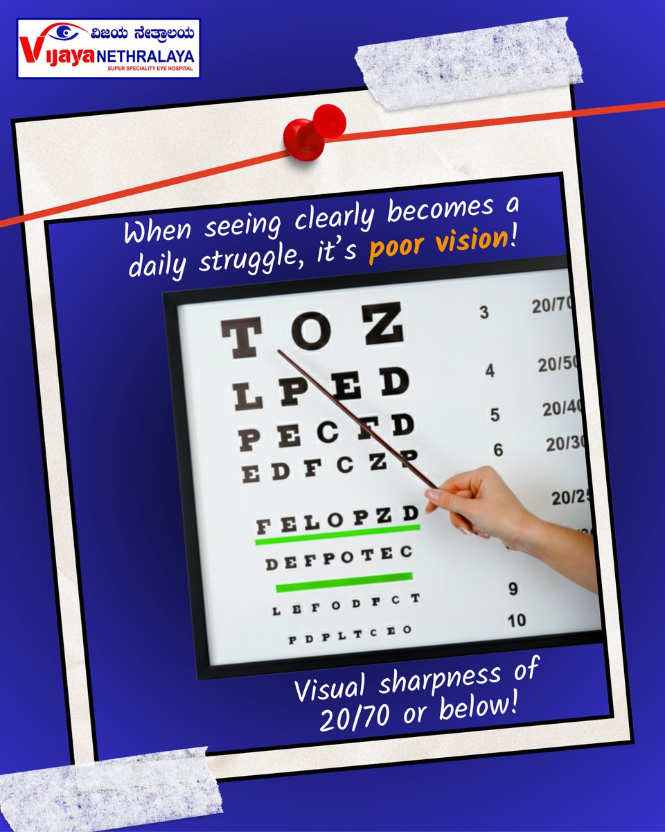 VijayaEyecare's tweet image. 👀 Vision can change without warning.
285M people live with vision impairment—39M are blind. Early eye checkups save sight
Early eye checkups save sight. 💙

📞 +91 78924 92098
🔗 vijayanethralaya.com

#vijayanethralaya #EyeHealth #VisionCare #PreventBlindness