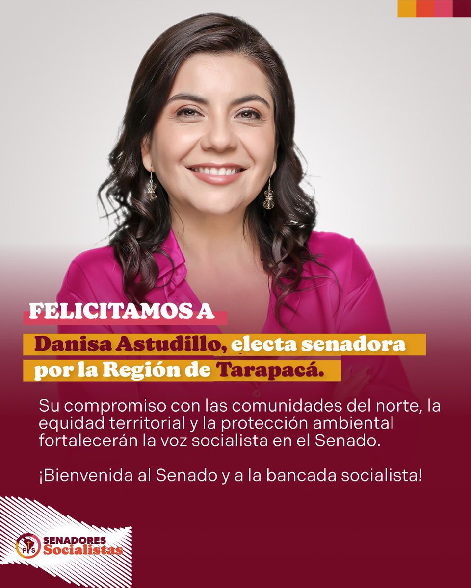 Senadores PS Chile tweet media