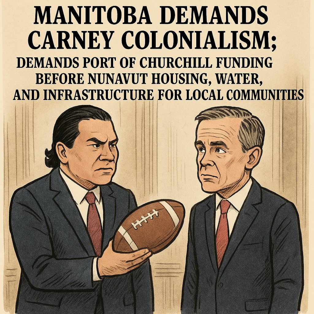 Manitoba demands Carney Colonialism; demands Port of Churchill funding before Nunavut housing, water, and infrastructure for local communities

cbc.ca/news/canada/ma…